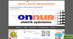 Desktop Screenshot of onnurelektrik.com